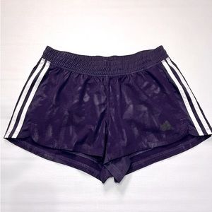 Adidas Climalite Womens Shorts Size S Purple White Stripe
